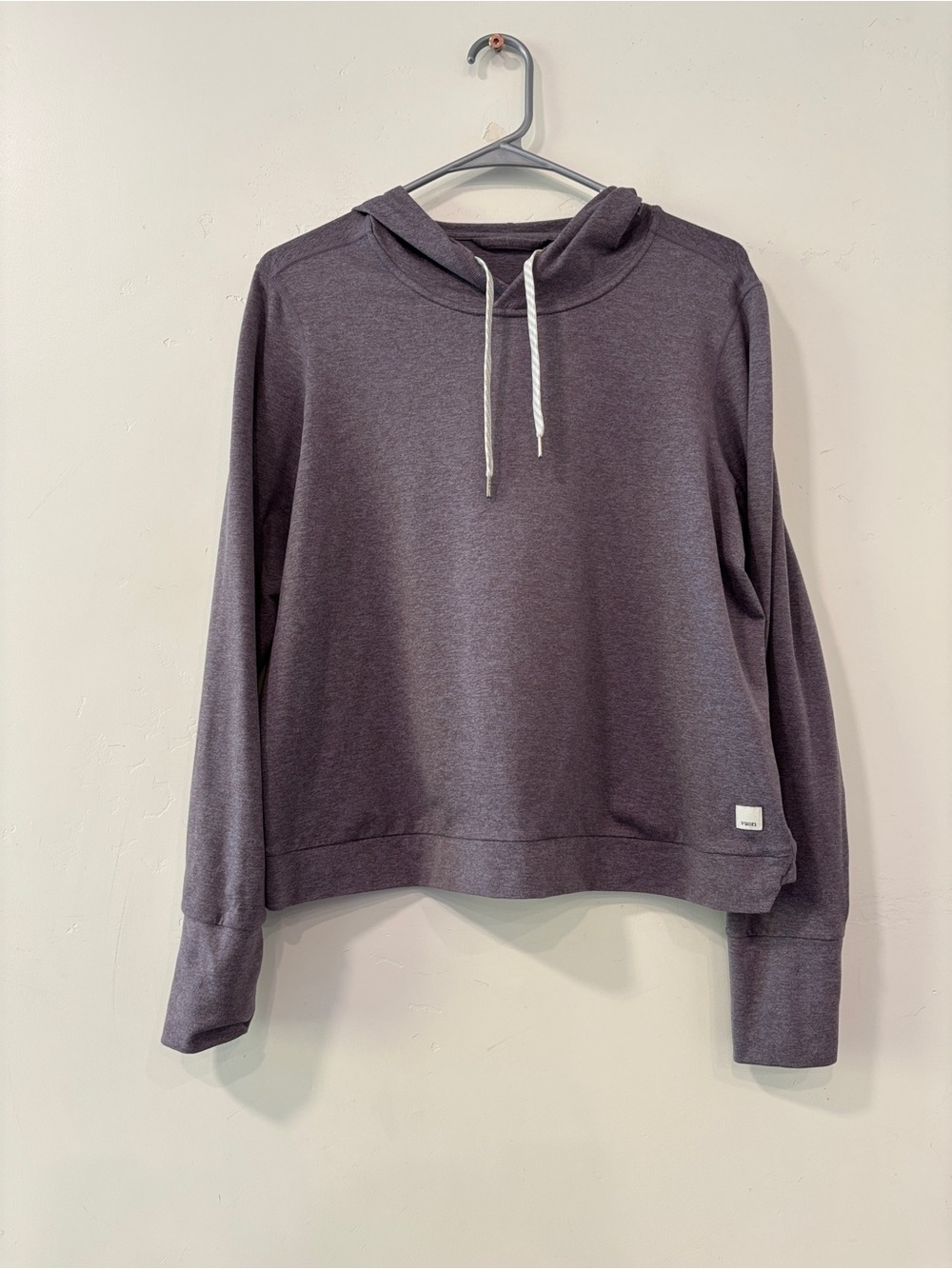 Vuori Halo Essential Hoodie Women Medium Purple Sweatshirt Stretch DreamKnit Gym